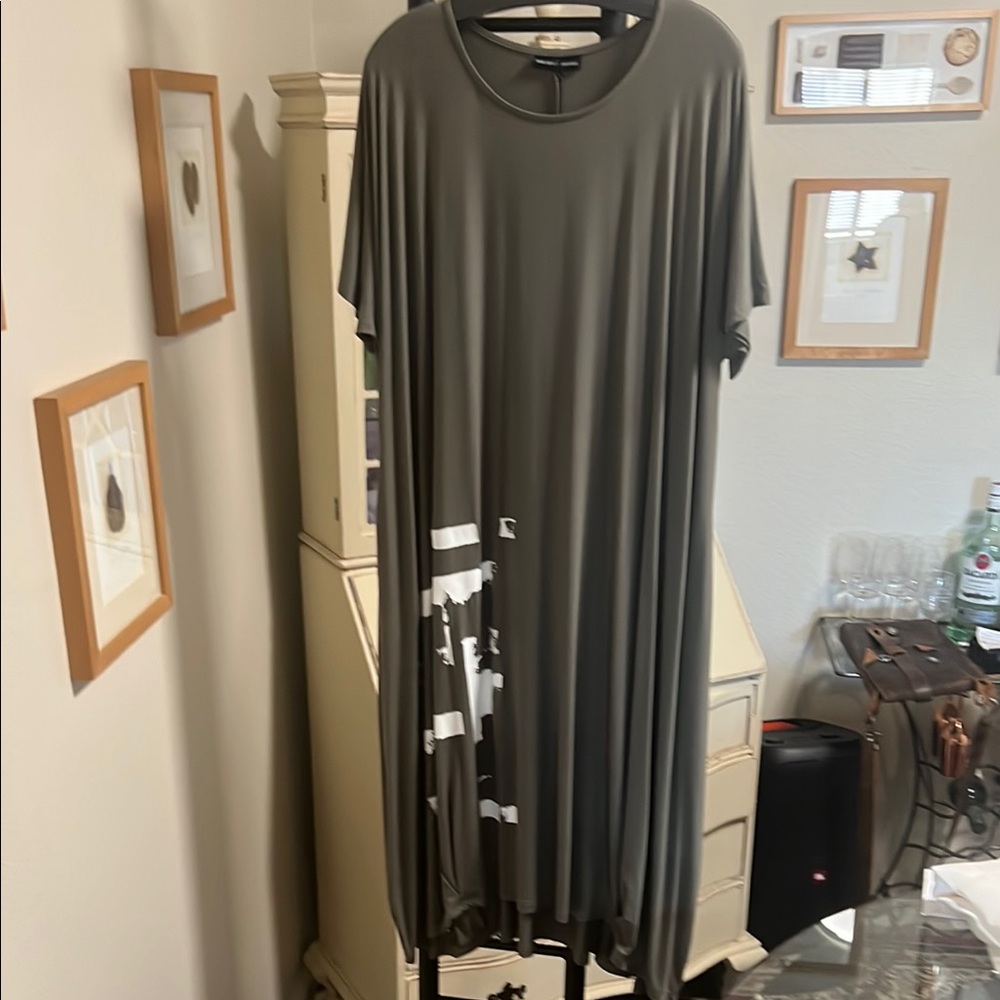 Elegant Gray Maxi Dress